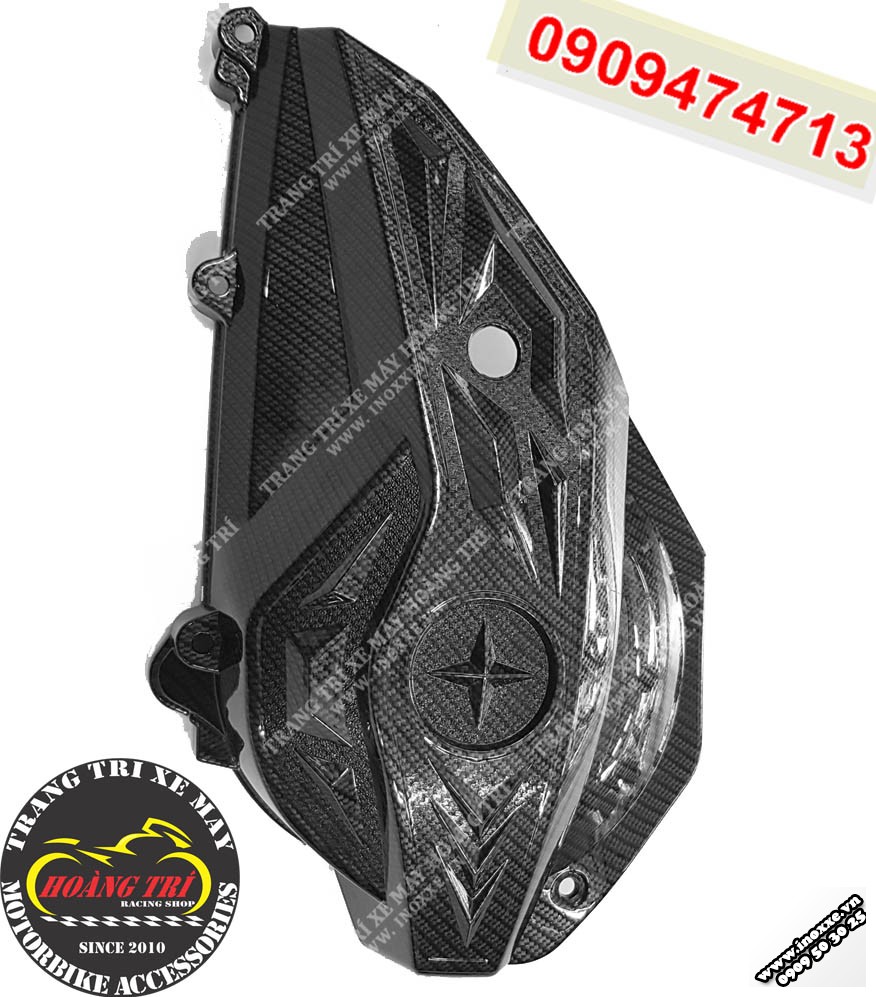 Ốp lốc máy PCX 2018 sơn Carbon